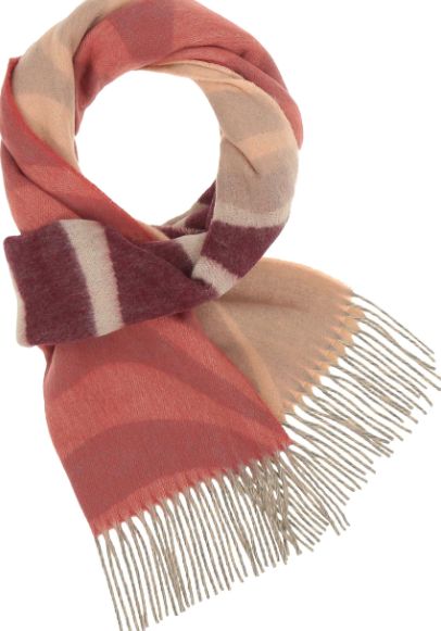 Ombre Waves Scarf (burgundy)