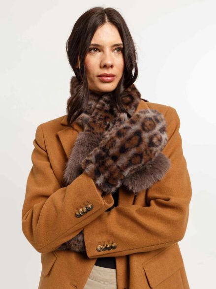 Faux Animal Fur Scarf with loop