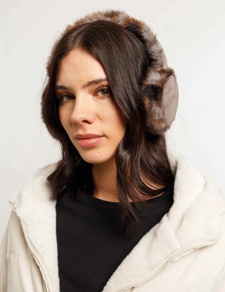 Faux Fur Animal Print Earmuffs