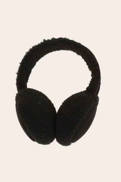 Faux Sherpa earmuffs (black)