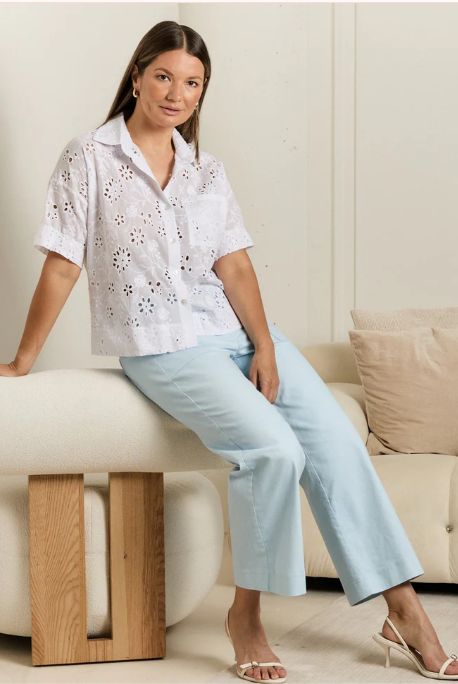 Modern Crop Wide Leg Pant