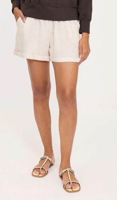 Linen Rolled Up Short (coffee brown only)