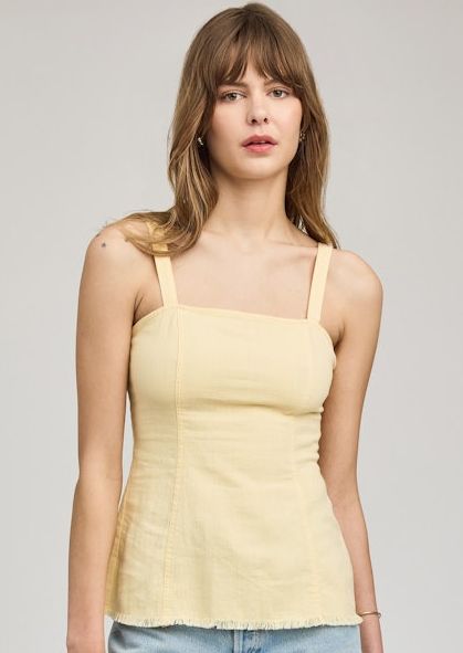 Inez cotton top in Cornsilk Yellow