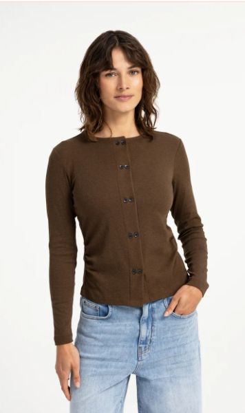 Jersey Cardigan with double buttons