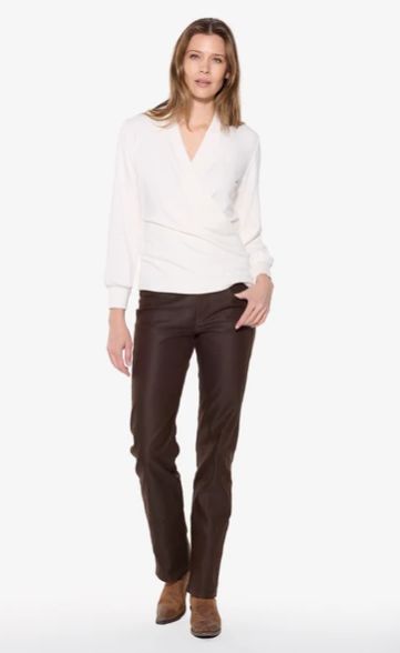 Straight Leg Jean (chocolate brown)