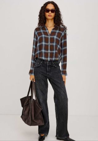 Malin Check Shirt (espresso indigo)