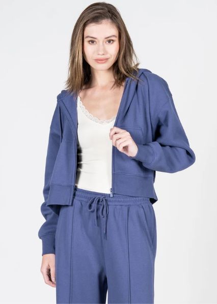 COTTON FLEECE ZIP HOODIE