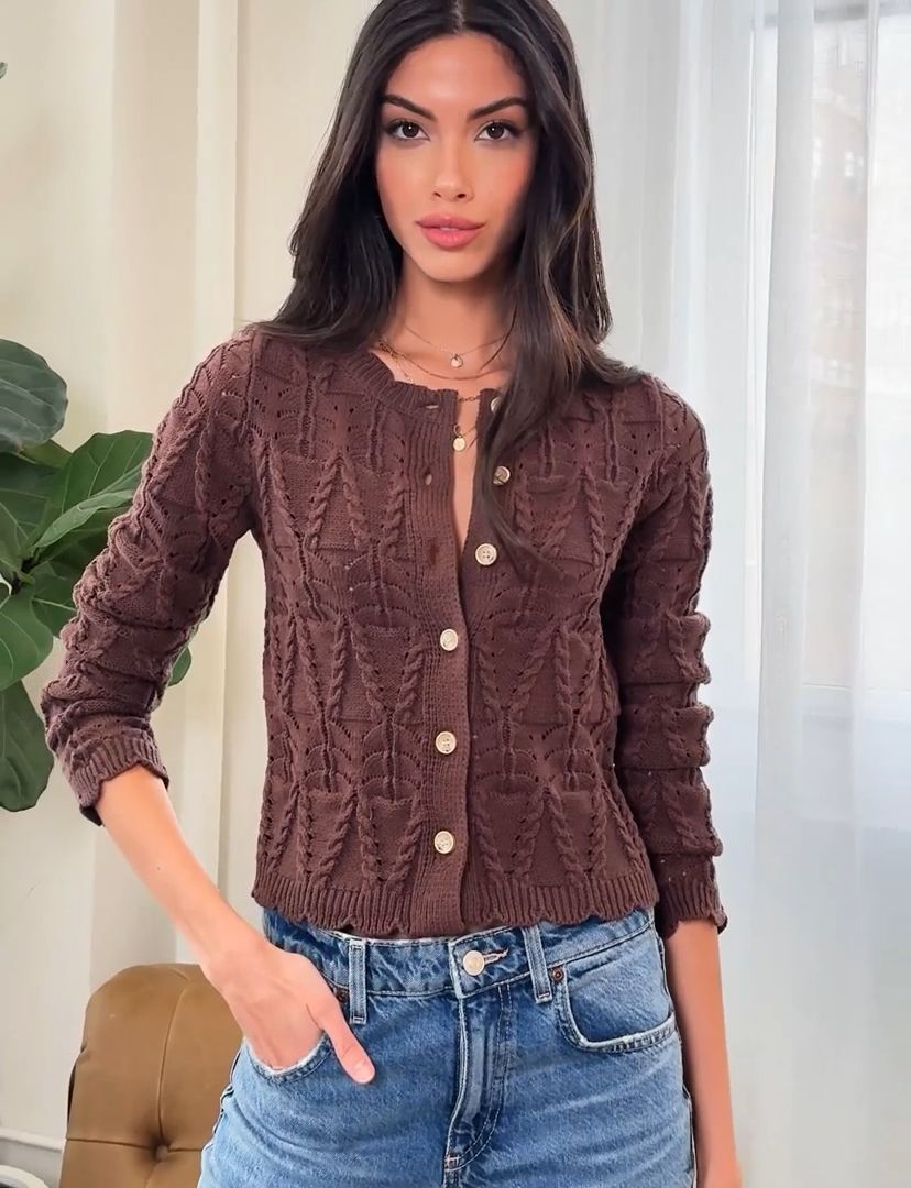 ELLIS cardigan in coco