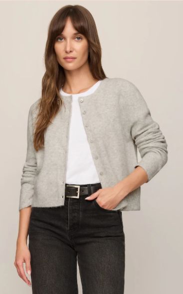 MEDINA CARDIGAN (feather grey)