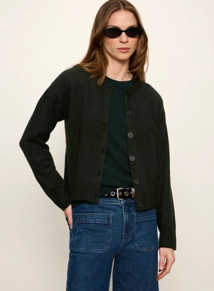Must Have Cardi in Forest Green