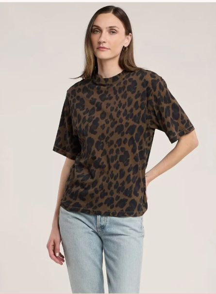 Jana Leopard Jersey Top