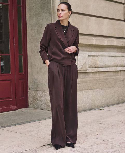 Wide Leg Trousers (chocolate brown)