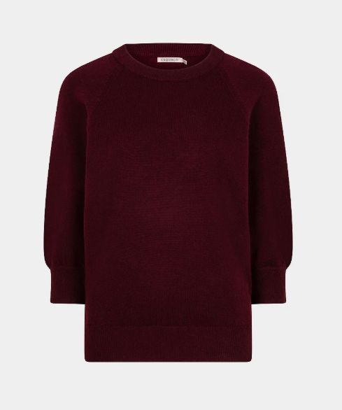 Raglan 3/4 sleeve sweater (merlot)