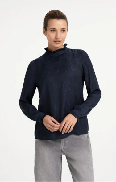 Tonal print blouse