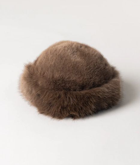 FAUX FUR HAT (sable colour)
