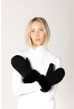 SUEDE MITTENS