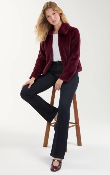 Faux Fur Collared Jacket