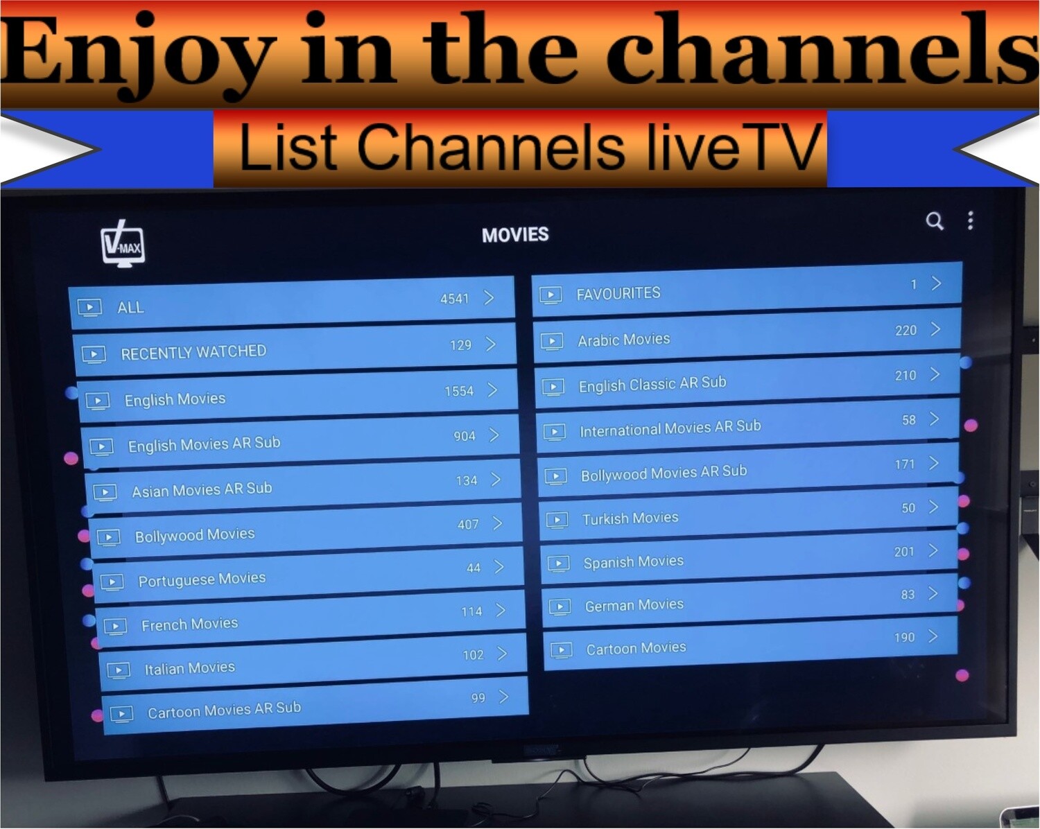 Arabic tvbox Subscription 1-year Arabic -USA -global جهاز القنوات العربية