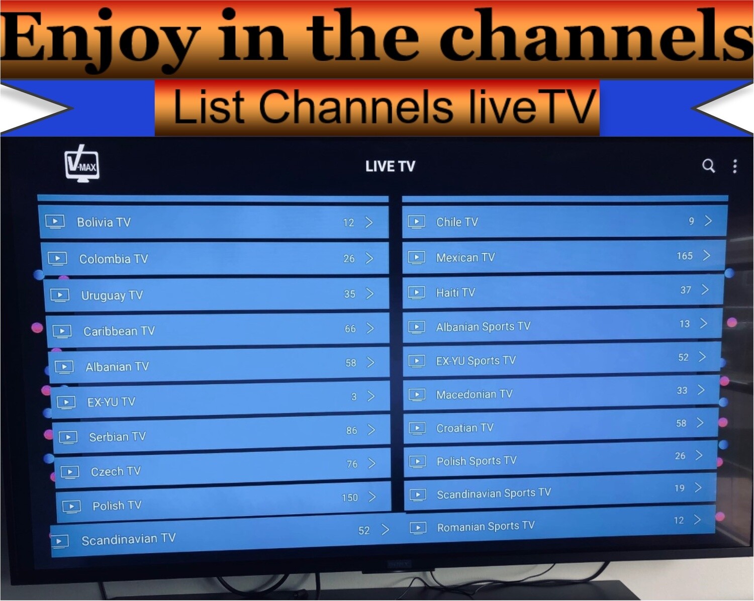 Arabic tvbox Subscription 1-year Arabic -USA -global جهاز القنوات العربية