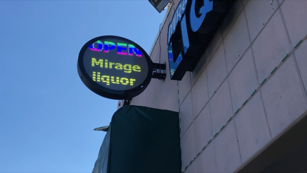 Led sign p6 round Double-sidede outside size 49 &quot;