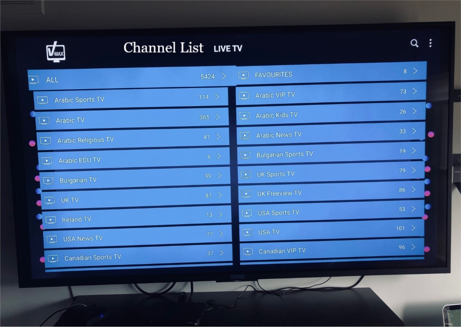 only Subscription 1 year  Arabic - USA - global channels with test 48 HRS