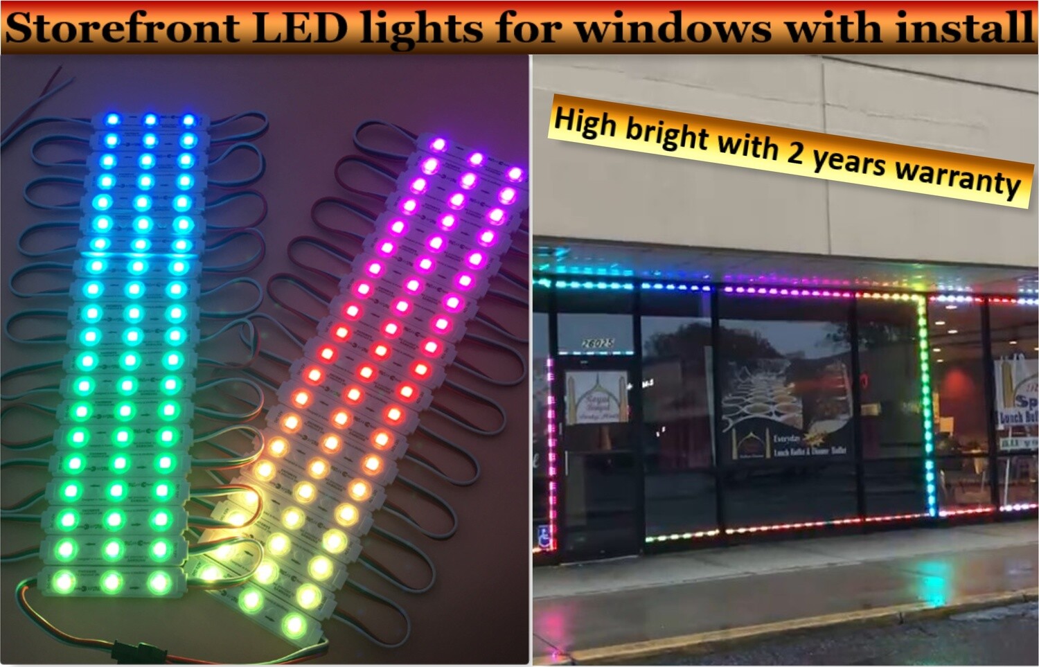 Led lights RGB waterproof