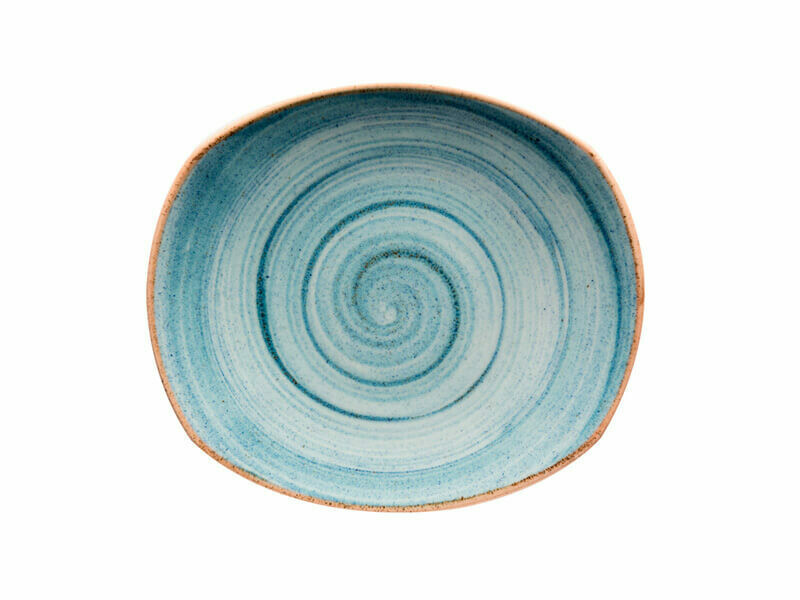 Plato Postre Corona Artisan Azul 7 ½"