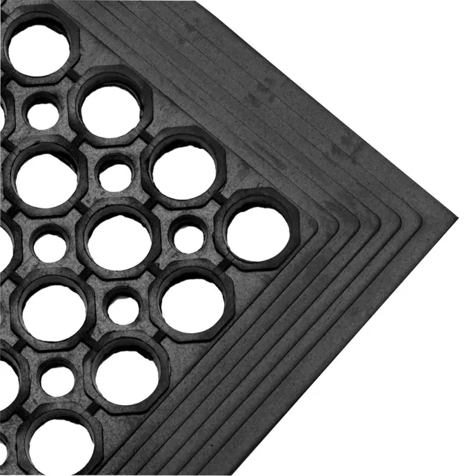 Beveled Edge Rubber Floor Mat 3' x 5' x 1/2" Black