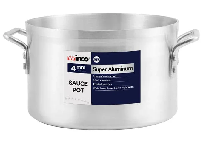 Heavy Weight Aluminum Sauce Pot 40 qt. - 16" x 11 1/2" (Cover not Included)