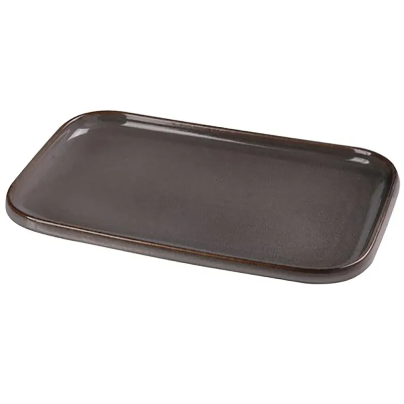 Rectangular Plate 12in x 7 1/2in Peacock (12/case)