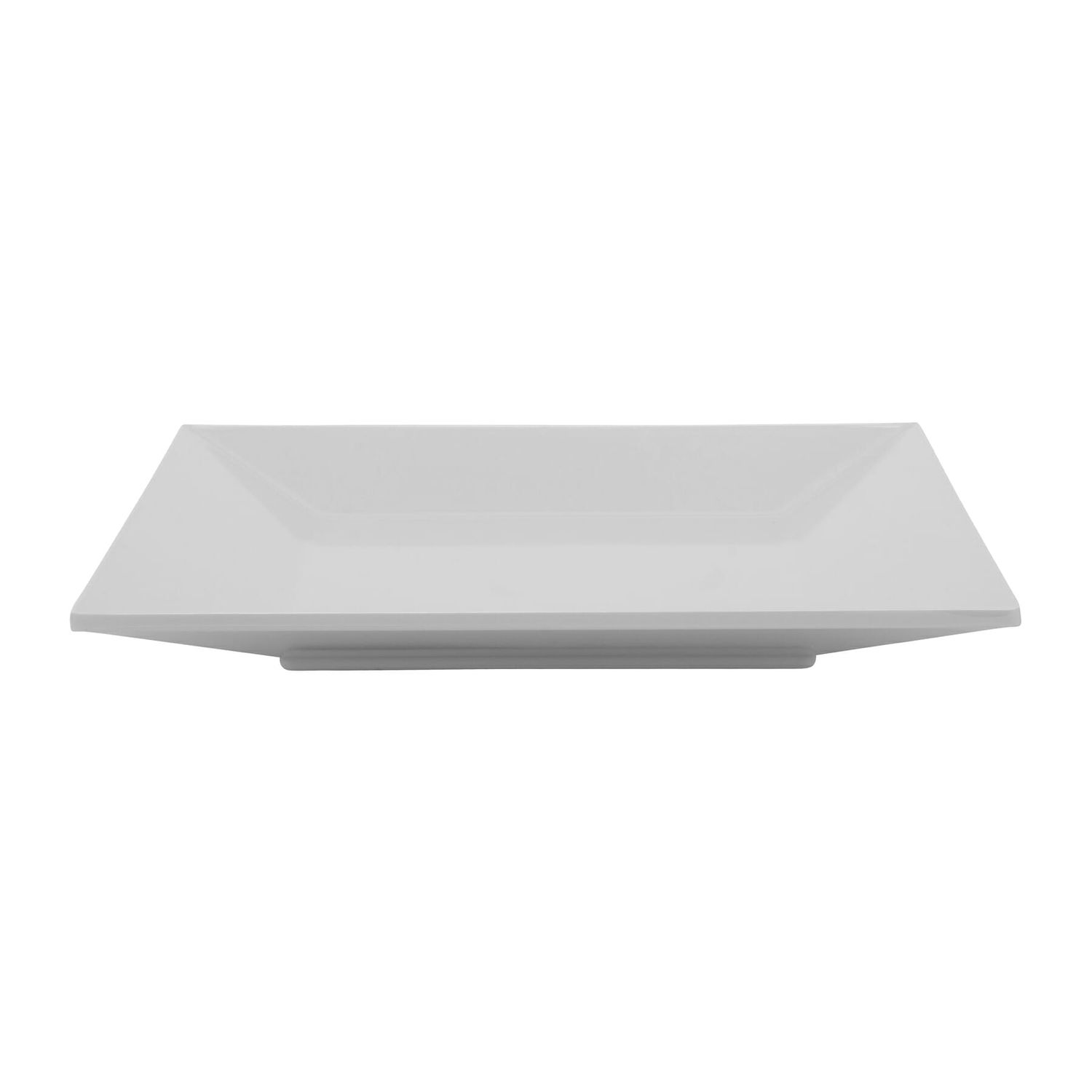 Melamine Square Plate 8in White (12/case)