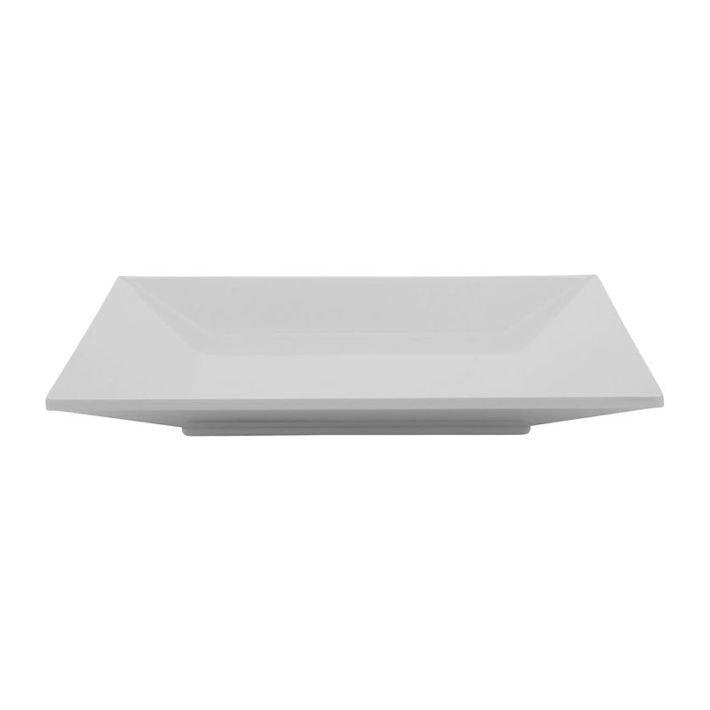 Melamine Square Plate 8in White (12/case)