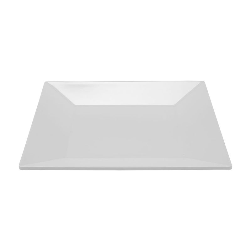 Melamine Square Plate 10in White (12/case)