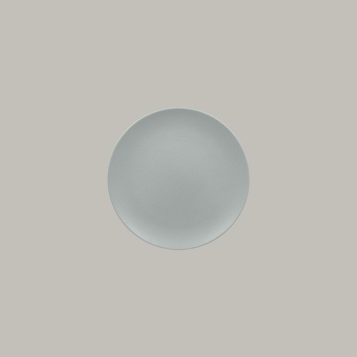 Neo Mellow Plate 8 1/4in dia. Round Flat Coupe Pitaya Grey (12/case)