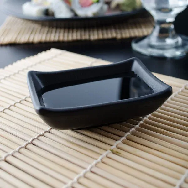 Rectangular Sauce Dish 2 oz. - 3 3/4in x 2 3/4in (24/case)