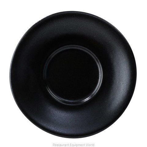 Tea / Bouillon Saucer 6 1/2in Pluto (Black)  (24/case)