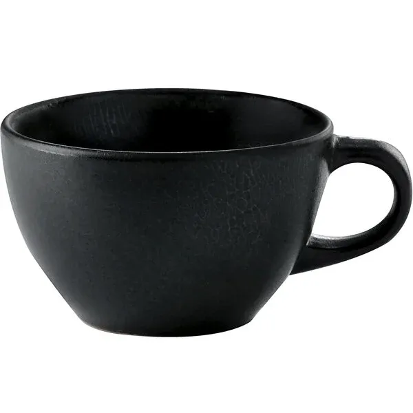 Tea Cup Round 8.8 oz. Pluto (Black)  (24/case)