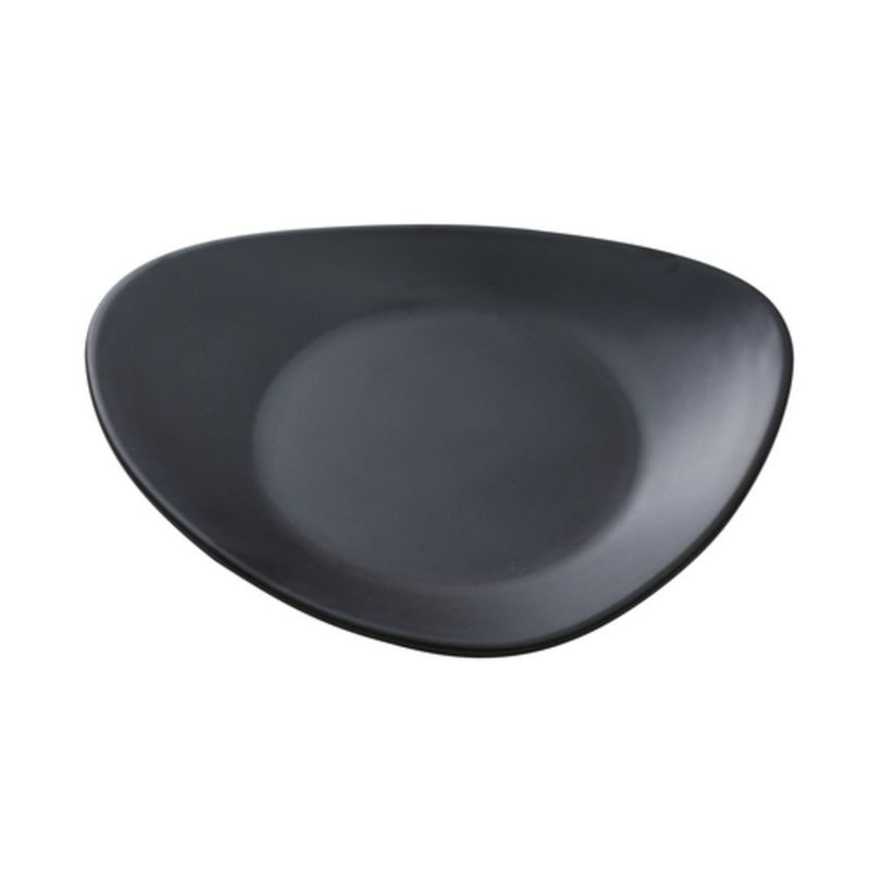 Triangle Plate Melamine Moderne Black 8 x 6 1/2in (48/case)