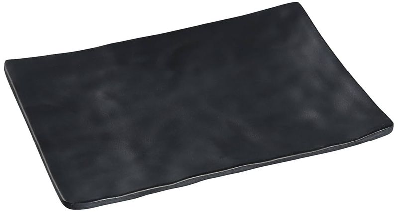 Rectangular Plate Melamine Black Pearl 8 x 5 1/2in (48/case)