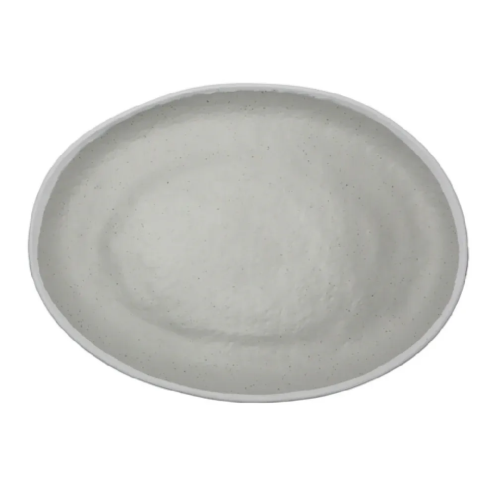 Oval Platter 11 3/4in x 9 1/4in Dove Gray (12/case)