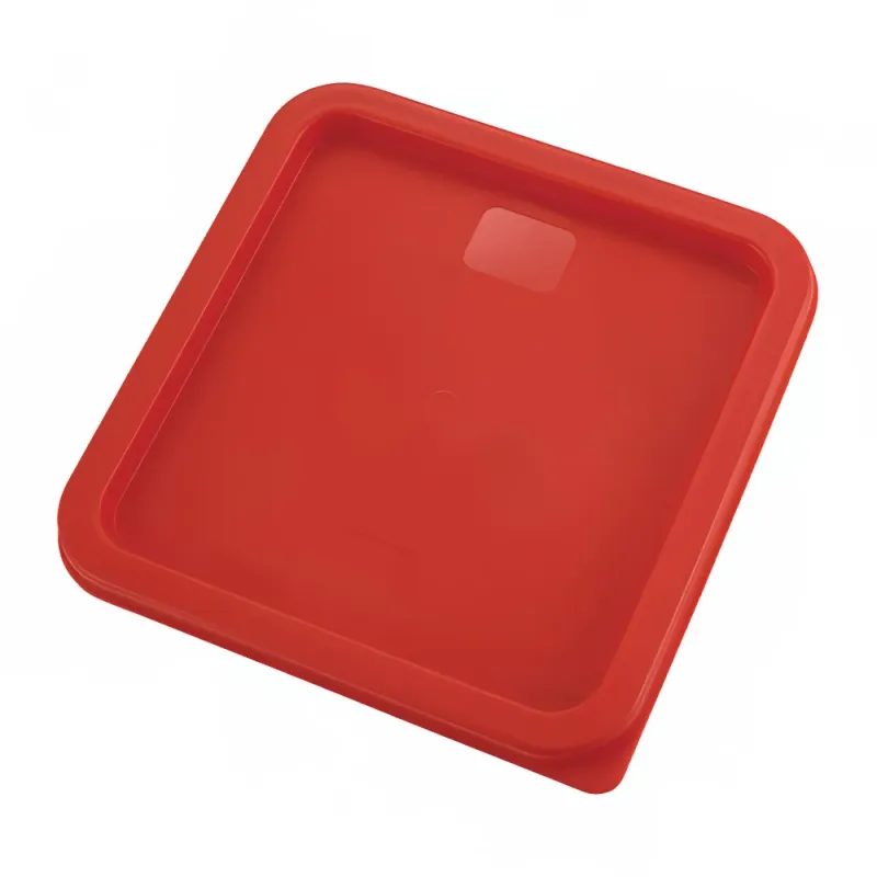 Cover for Square Food Container Fits 6 qt. and 8 qt. - Red