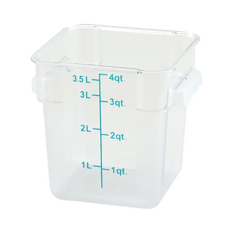 Square Storage Container 4 qt., Translucent Polypropylene