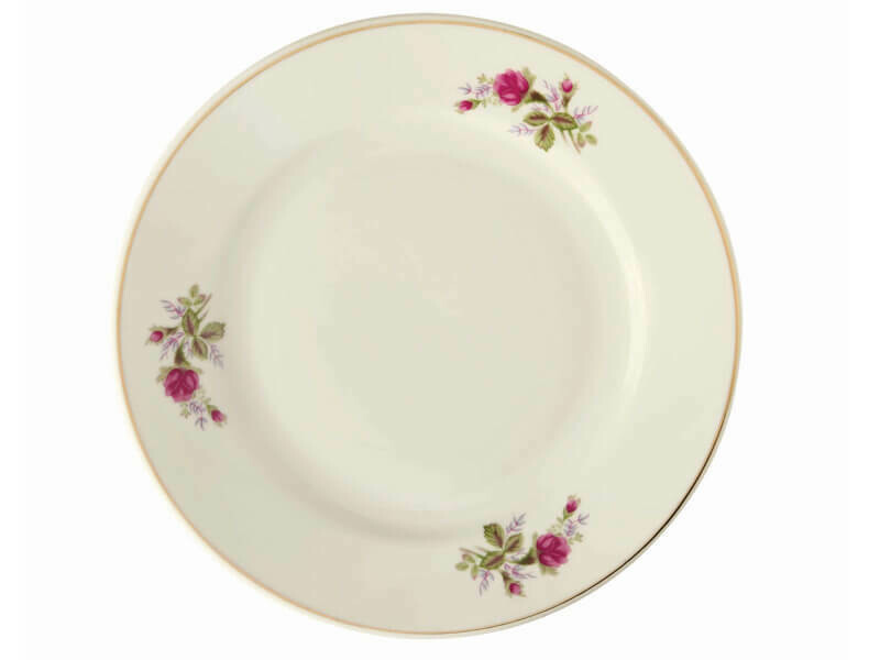 Plato Principal Redondo Corona Capullo 9"