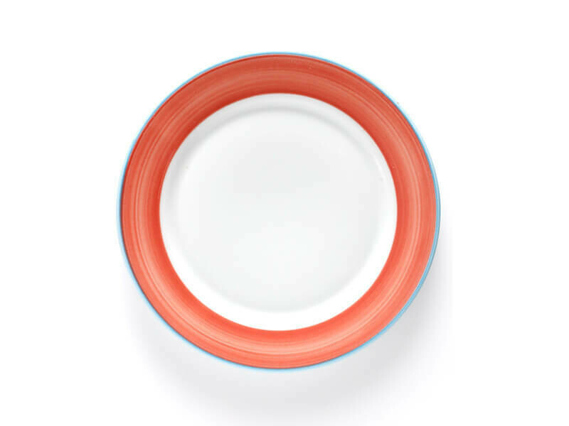 Plato Postre Redondo Corona Calypso Coral 8"