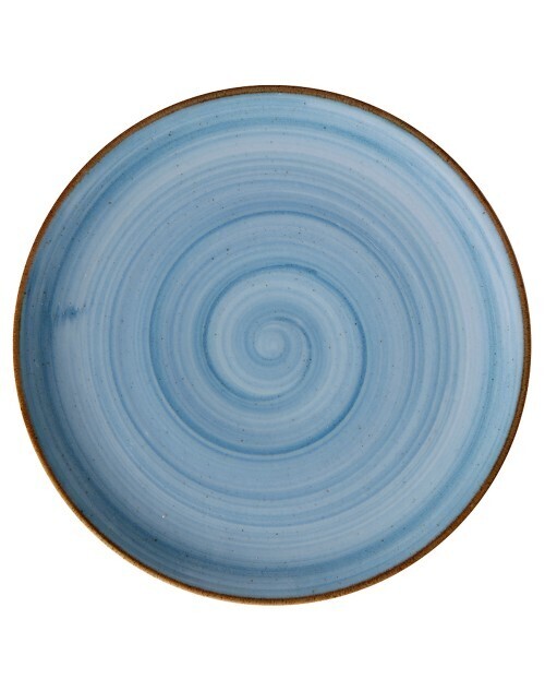 Plato Redondo Coupe 11 Plato Redondo Coupe 11" Artisan Azul