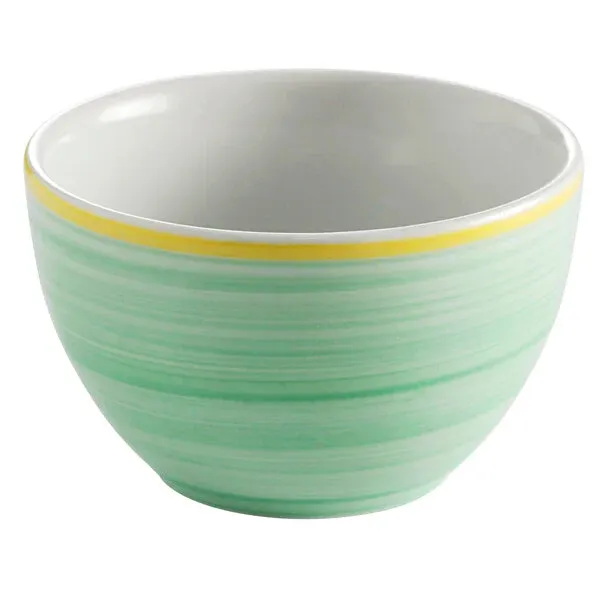 Bouillon Cup Calypso Green Rim 8 oz. 