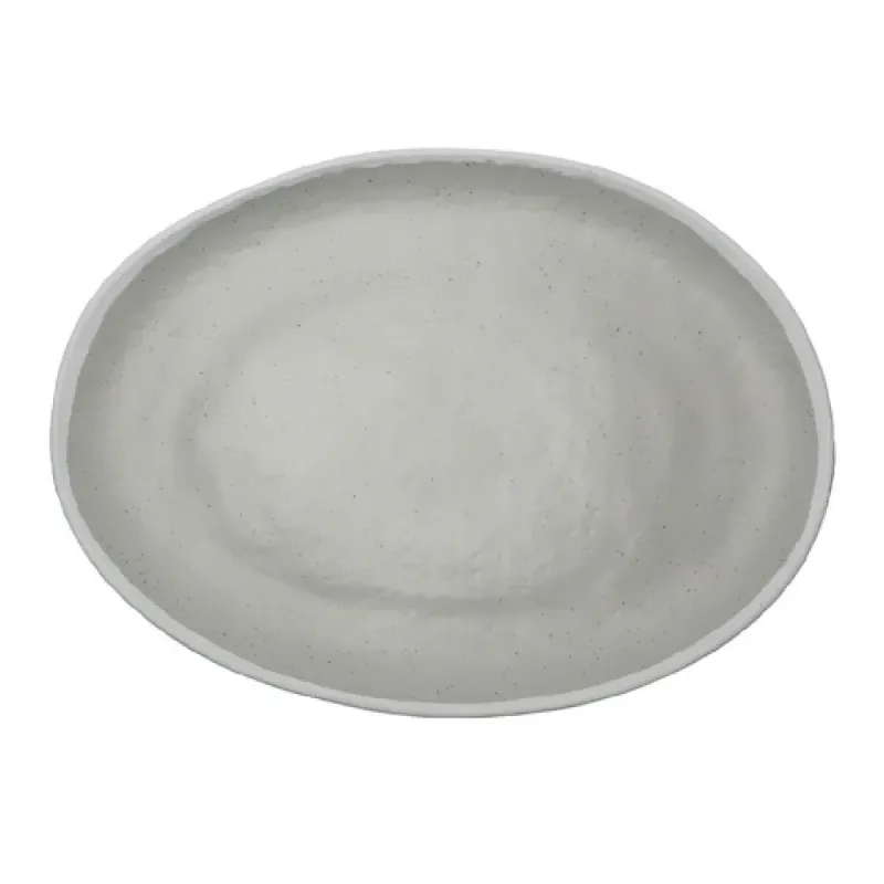 Oval Platter 11 3/4in x 9 1/4in Dove Gray 