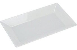 Rome 14" x 8" Rectangular Plate Melamine White (12/case)