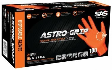 ASTRO GRIP PF NITRILE XL ORANGE 6MIL TEXT