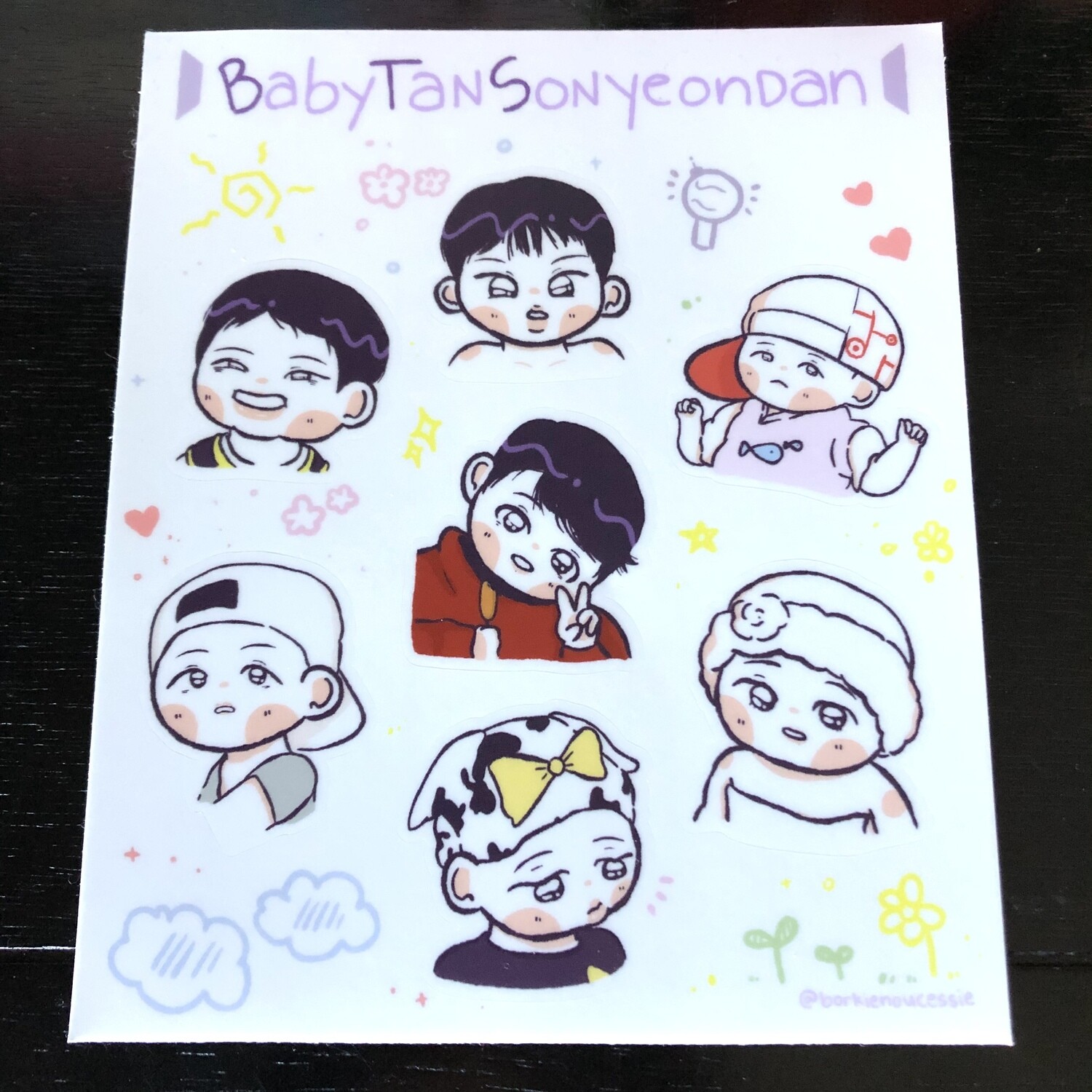 babytan sticker sheet